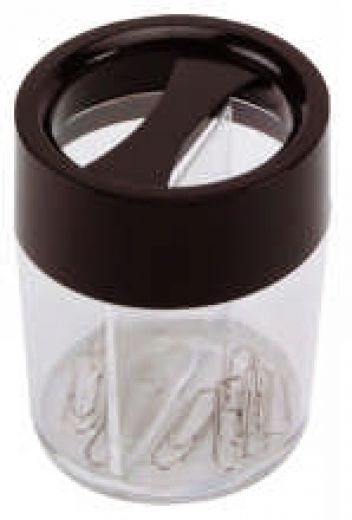 B�roklammernspender, rund, zwei F�cher