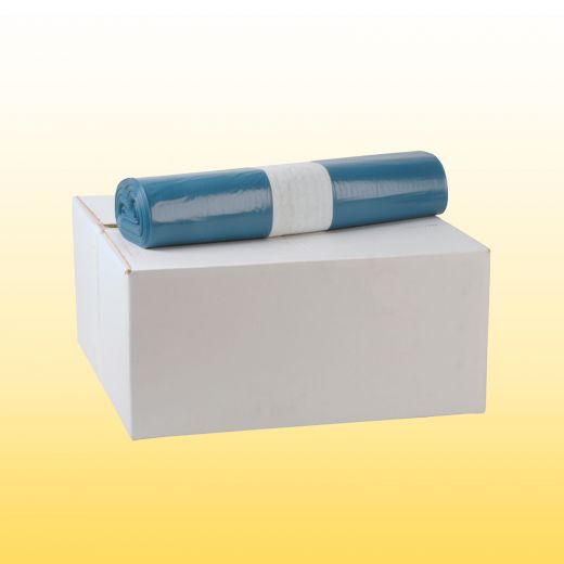 25 M�lls�cke blau, 140 l, Typ 60 extra, gerollt, 80 x 100 cm