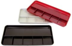 Federschale - grau, 251 x 120 x 17 mm