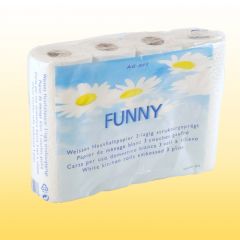 4 K�chenrollen 3-lagig hochwei� gepr�gt 26cm breit